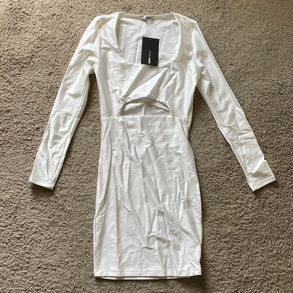 NWT White Fashion Nova Mini Dress
